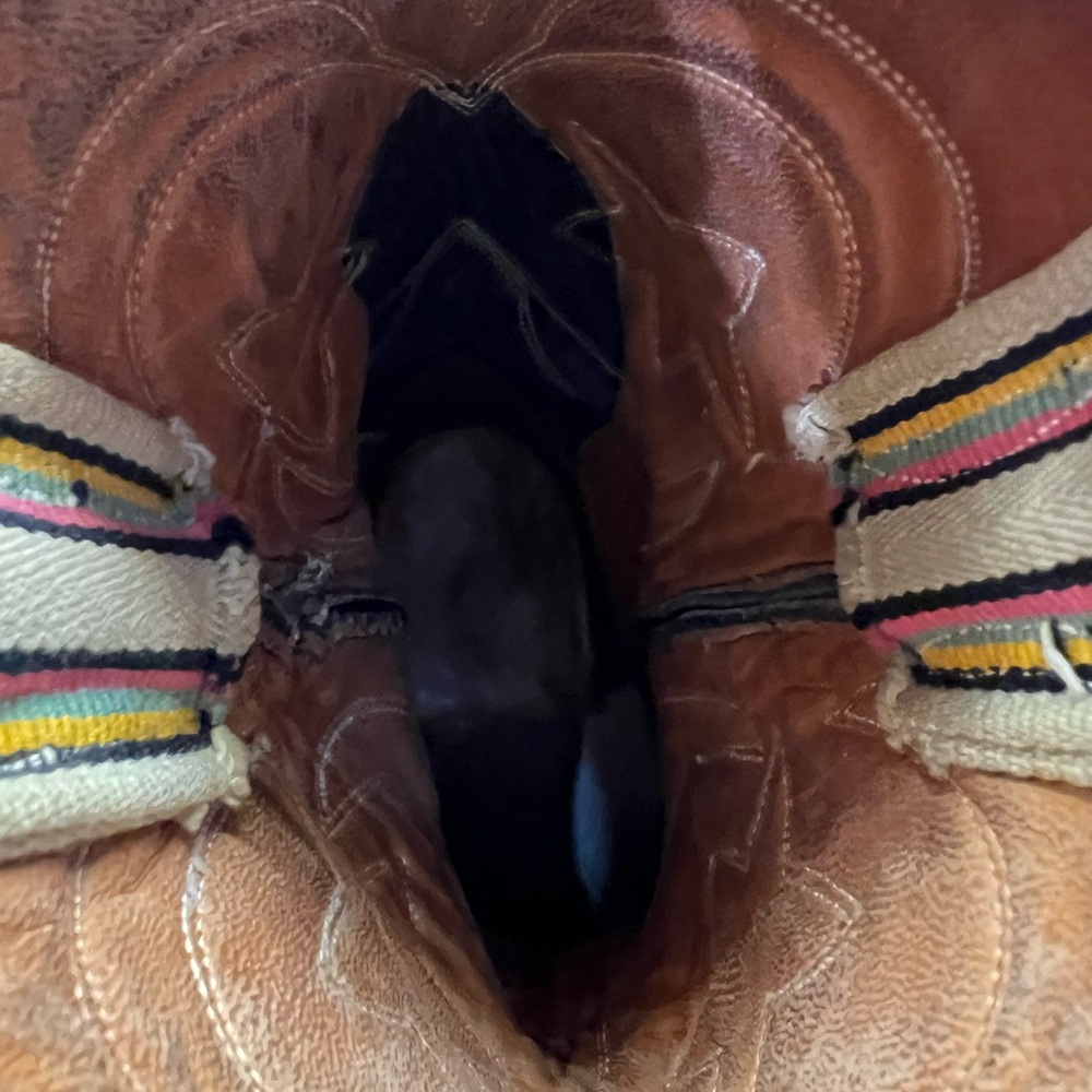 Vintage Leather Boots with moon and star designs - Picture 7 of 12